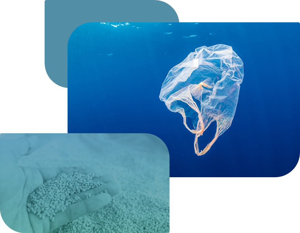 sacchetti di plastica in mare